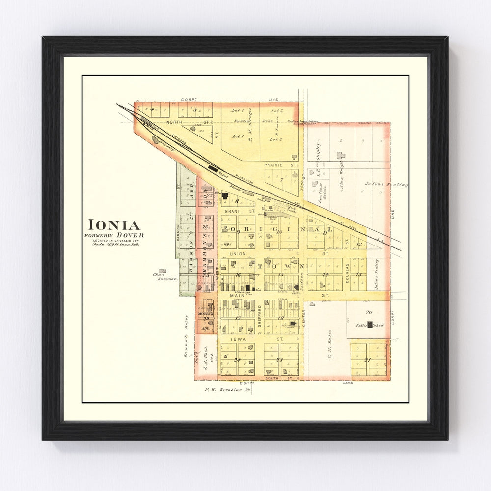 Ionla Vintage Map 1892