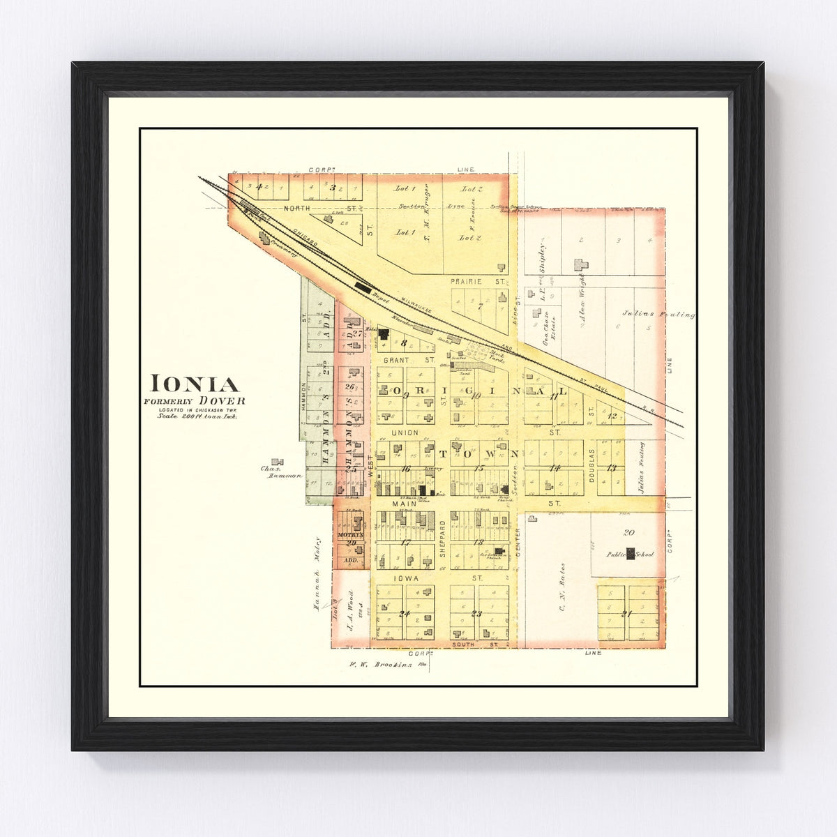 Ionla Vintage Map 1892