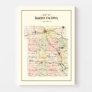 map of Hardin County