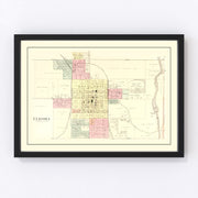 Eldora Vintage Map 1892