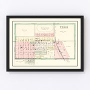 Union Vintage Map 1892