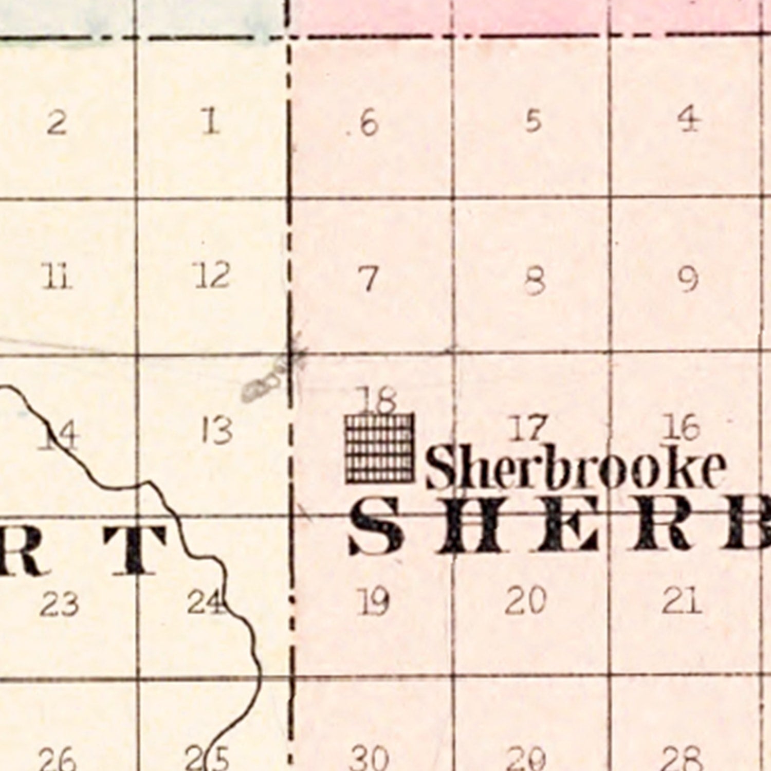 Restored historic details from the 1892 county map of Steele County, North Dakota