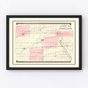 Paulding County Vintage Map 1892
