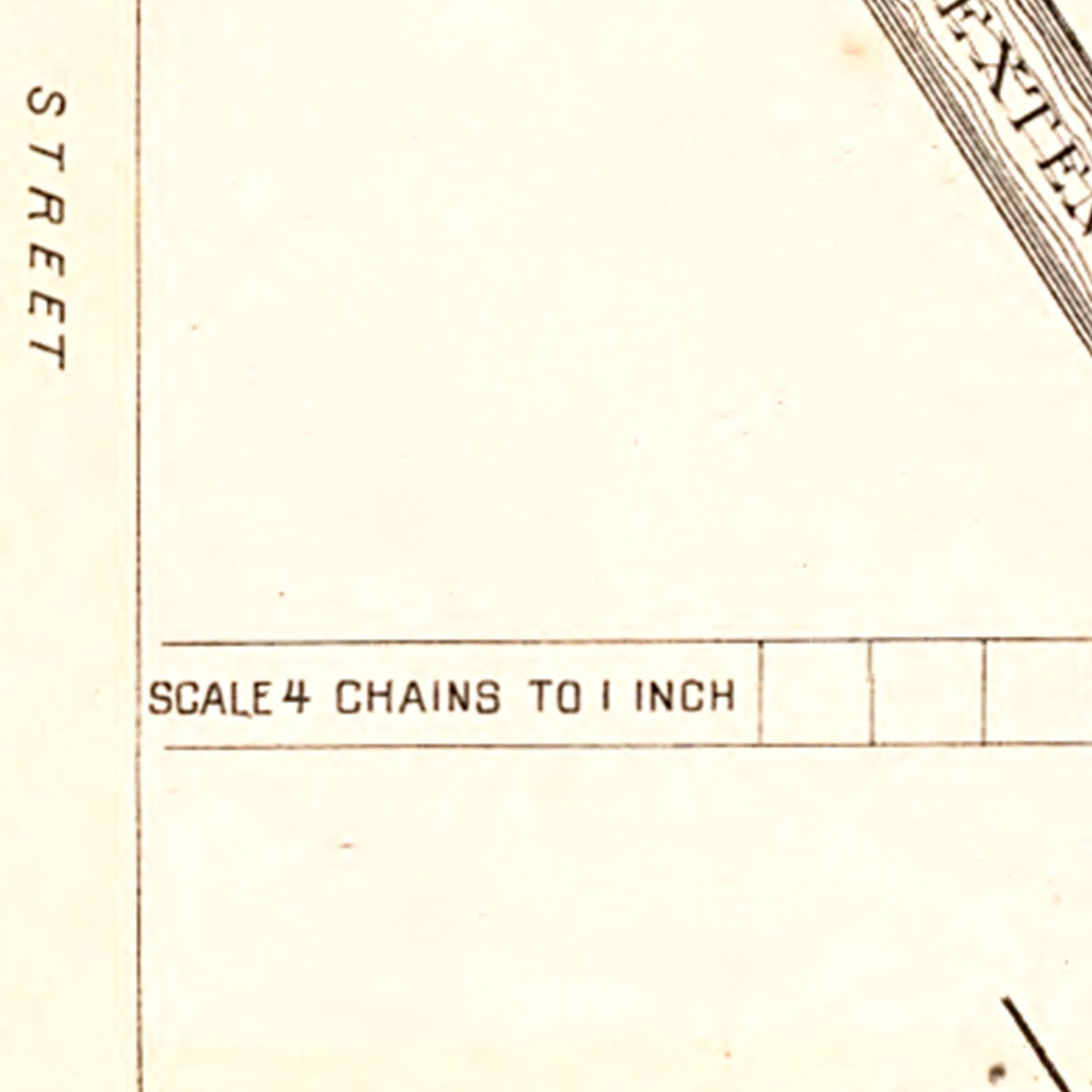 Restored historic details from the 1892 city map of Melrose, Ohio