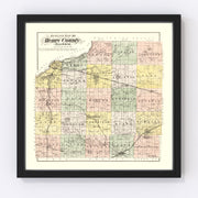 Henry County Vintage Map 1893