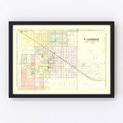 Cambridge Vintage Map 1893