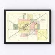 Galva Vintage Map 1893