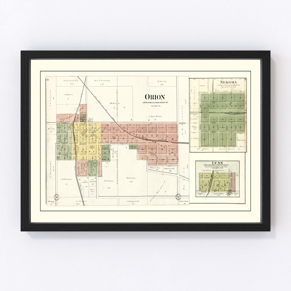 Orion Vintage Map 1893