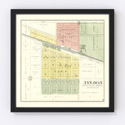 Annawan Vintage Map 1893