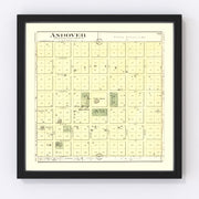 Andover Vintage Map 1893