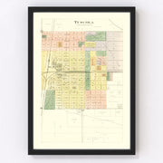 Tuscola Vintage Map 1893