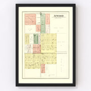 Atwood Vintage Map 1893