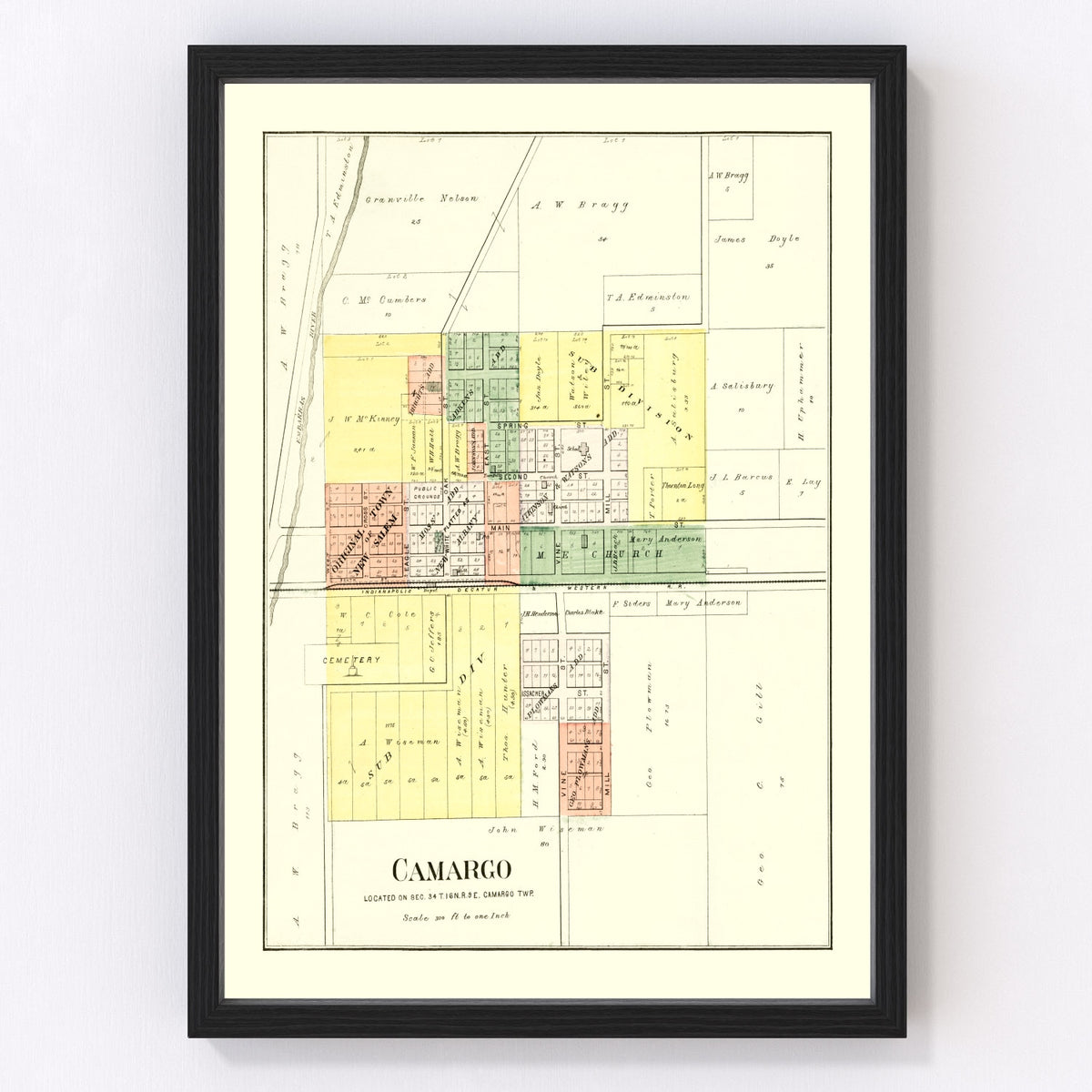 Camargo Vintage Map 1893