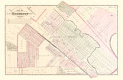 Vintage Map of Dearborn, Michigan 1893