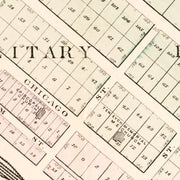 Vintage Map of Dearborn, Michigan 1893