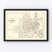 Lapeer Vintage Map 1893