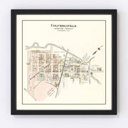 Columbiaville Vintage Map 1893