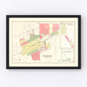 Colchester Vintage Map 1893