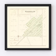 Bardolph Vintage Map 1893