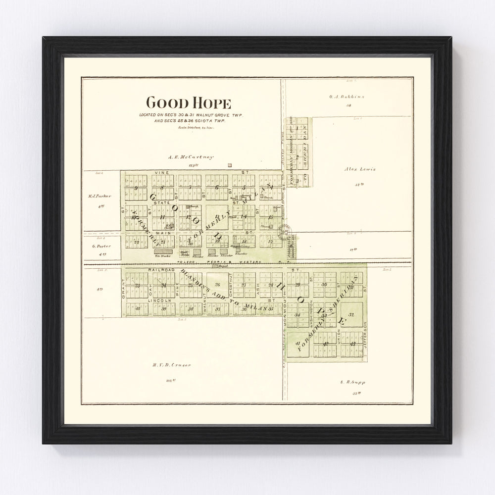 Good Hope Vintage Map 1893