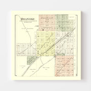map of Roanoke