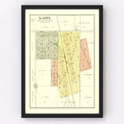 Kappa Vintage Map 1893