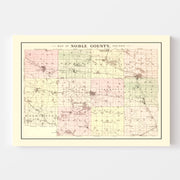 map of Noble County