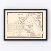 Rome City Vintage Map 1893