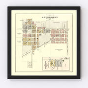 Alvordton Vintage Map 1894