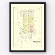 Waynesville Vintage Map 1894