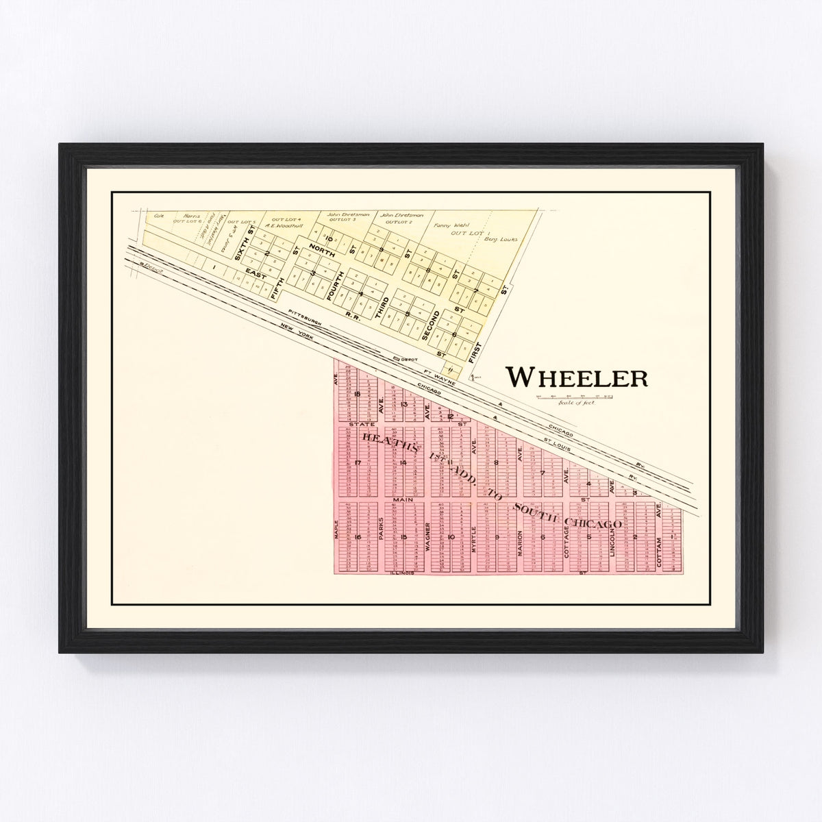 Wheeler Vintage Map 1895