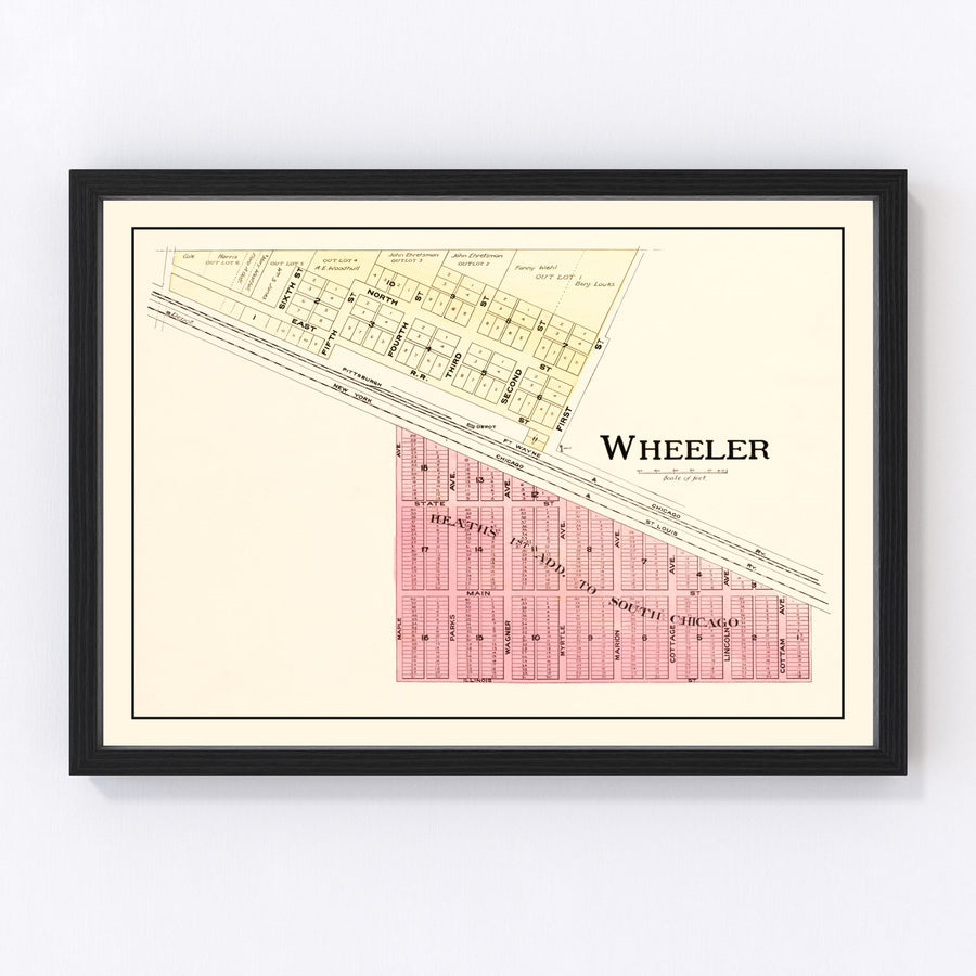 Wheeler Vintage Map 1895