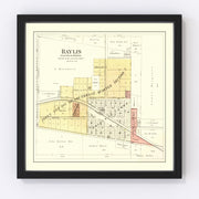 Baylis Vintage Map 1895