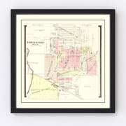 Fowlerville Vintage Map 1895