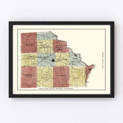 Clark County Vintage Map 1896
