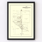 Zimmermanville Vintage Map 1896