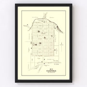 Fairfield Vintage Map 1896