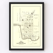 Clifton Vintage Map 1896