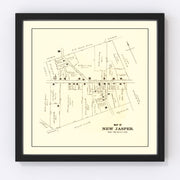 New Jasper Vintage Map 1896