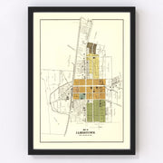 Jamestown Vintage Map 1896