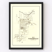 Paintersville Vintage Map 1896
