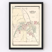 Birmingham Vintage Map 1896