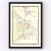Rochester Vintage Map 1896
