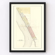 Alma Vintage Map 1896