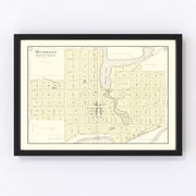 Mondovi Vintage Map 1896