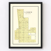 Linden Vintage Map 1898