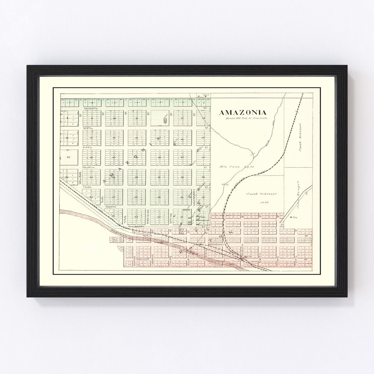 Amazonia Vintage Map 1898