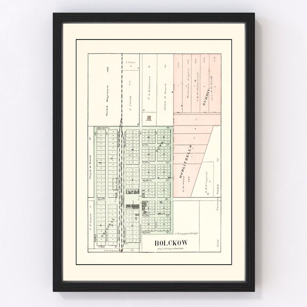 Bolckow Vintage Map 1898