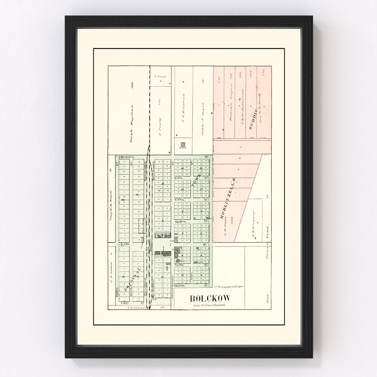 Bolckow Vintage Map 1898