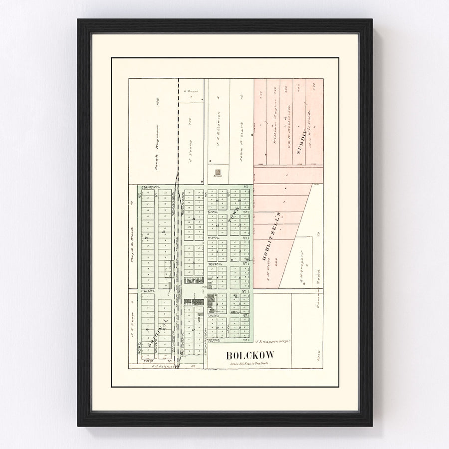 Bolckow Vintage Map 1898